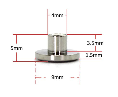 5mm Chicago Screws Brass | Thread Candy – Thread Candy
