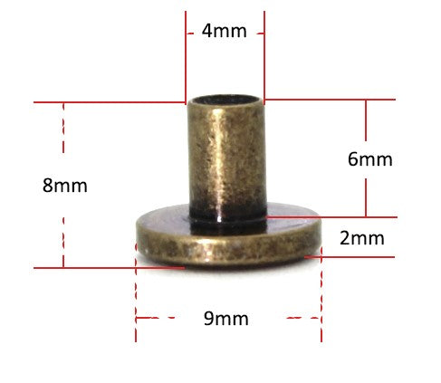 8mm Chicago Screws Gold | Thread Candy – Thread Candy