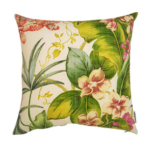 Tropical Orchids outdoor cushion cover