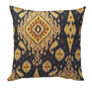Black and Gold Moroccan Indoor Cushion Cover