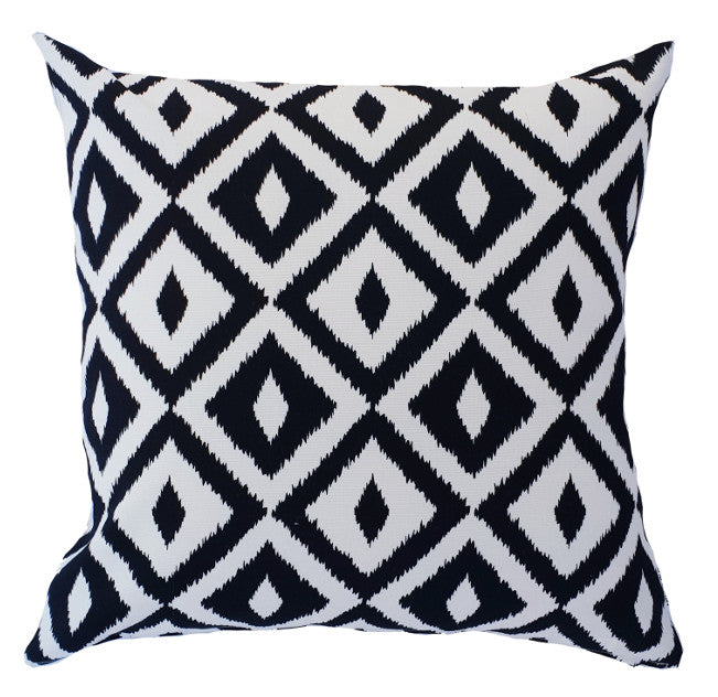 Black and White Diamond Outdoor Cushion Cover