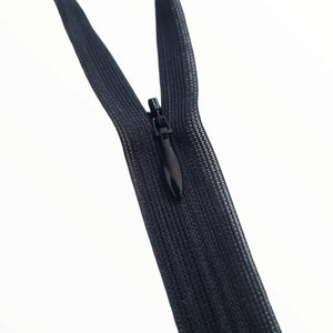 Invisible YKK 45cm (18") Black # 2 Closed End Zipper (Colour 580)