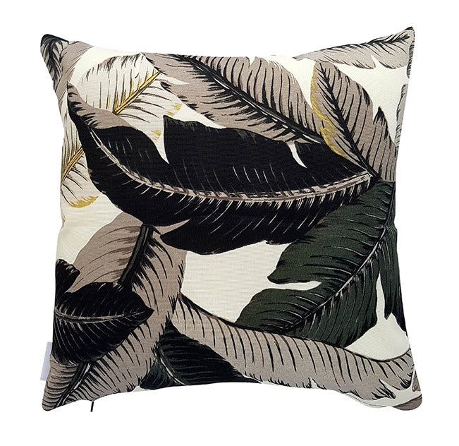 Tommy Bahama Black Palm Leaf Outdoor Cushion โ Thread Candy