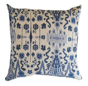 Denim Indian Damask Indoor Cushion Cover