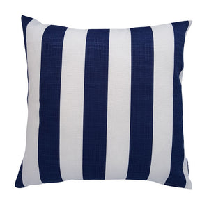 Hamptons Style Blue Striped Cushion Cover