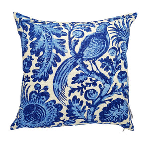 Gorgeous blue bird hamptons style indoor cushion cover
