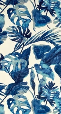 Blue Inky Palms Table Runner