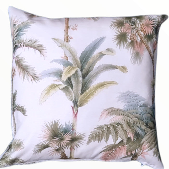 Cotton Palm Tree Indoor Cushion Cover
