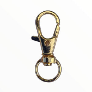 Gold Lobster Swivel Clasp - Trigger Clips 32mm Long