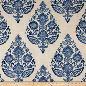 Jennifer Adams Lydia Bsketweave antique blue fabric