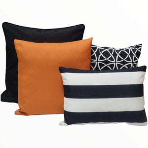 Orange and Black Cushion Collection