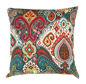 Red Moroccan outdoor cushion cover 