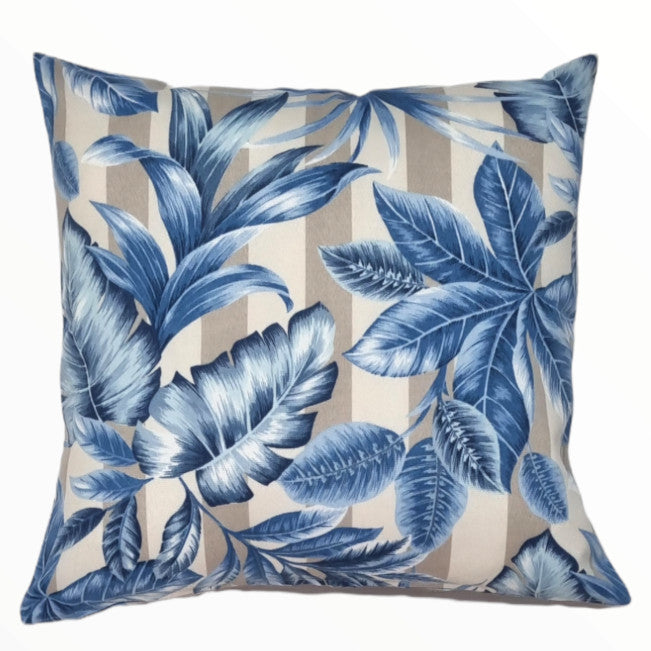 Silver online blue cushions