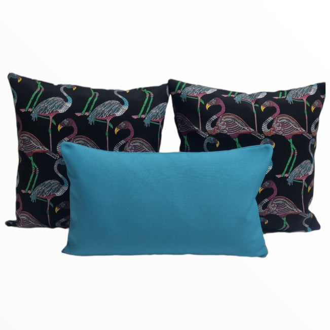 Spotted Flamingoes Outdoor Cushion | Thread Candy – Thread Candy