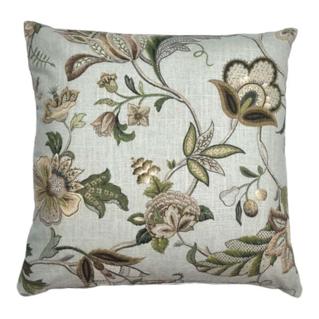 Spring Jacobean Floral Indoor Cushion Cover