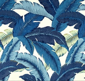 Tommy Bahama Indoor/Outdoor Swaying Palms Blue Fabric per meter