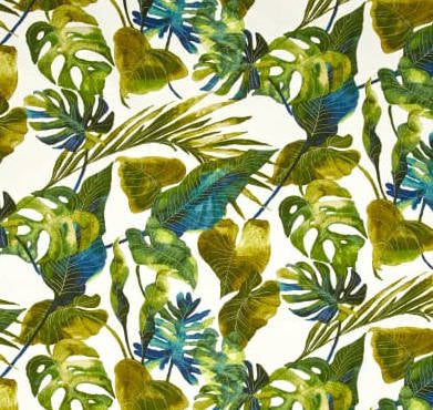 Tommy Bahama Indoor/Outdoor Green Inky Palms Fabric per meter