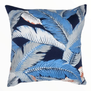 Tommy Bahama Blue and White Palms Outdoor Cushion