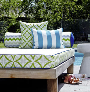 Warwick Mallacoota Turquoise Outdoor Cushion Cover