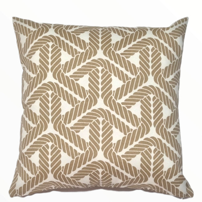 Nautical Sand Rope Hamptons Style Indoor/Outdoor Cushion Cover