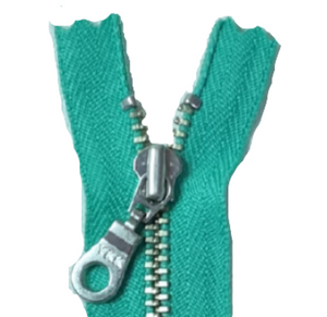 YKK Metal Zip Aqua with Silver Donut Pull - Colour 049