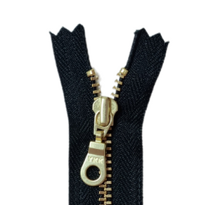 YKK #4.5 Metal Donut Zipper Sliders - 2/Pack - Antique Brass