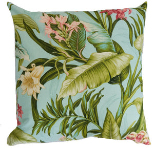 Aqua Botanical Indoor Cushion Cover