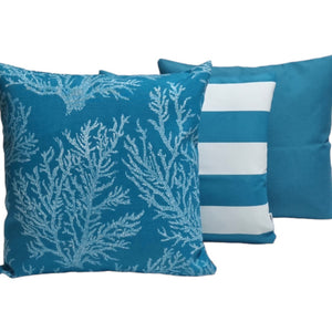 Aqua Coral Outdoor Cushion Cover