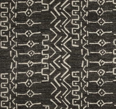 Charcoal Tribal Mud Cloth Indoor Cushion Cover