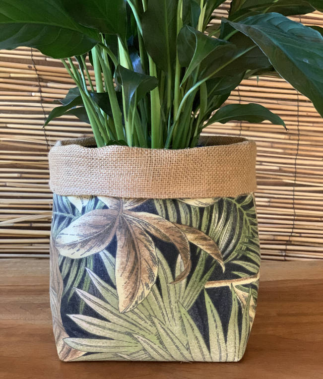 fabric plant pot holders Bahamian Breeze Fabric Pot Holder – Thread Candy
