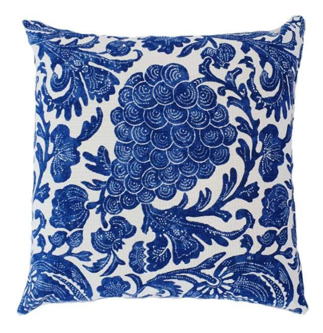 Indigo Blue Hamptons Style Indoor Cushion Cover