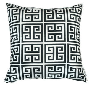 Black and White Geometric Indoor Cushion Cover