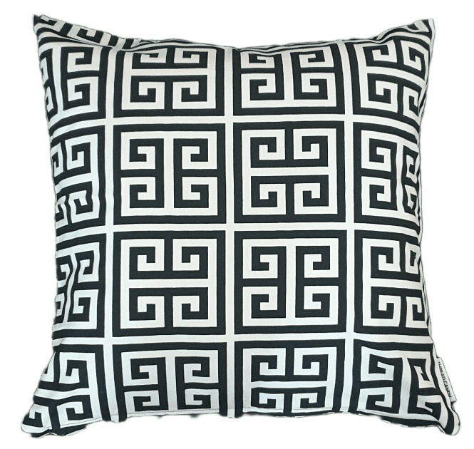 Black and White Geometric Indoor Cushion Cover