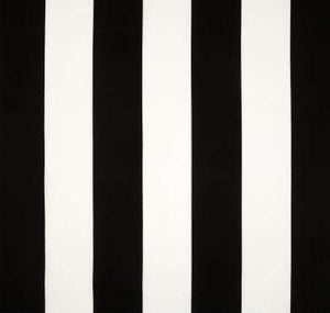 black and white wide stripe outdoor fabric