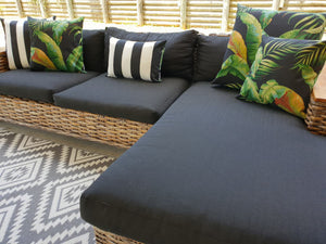 Black Banana Leaf Tommy Bahama outdoor cushions