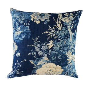 Elegant Blue French Provincial Indoor Cushion Cover