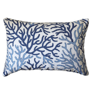 Blue Hamptons Coral Indoor Cushion Cover