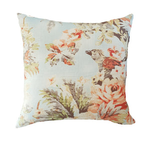 Blush Pink Floral Hamptons Style Indoor Cushion Cover