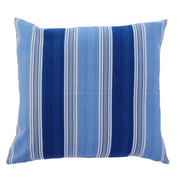 Bold Blue Stripes Hamptons Indoor Cushion Cover
