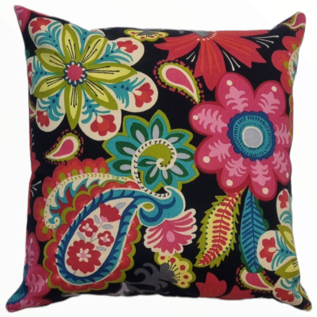 Bright Bold Flowers Outdoor Cushion Cover