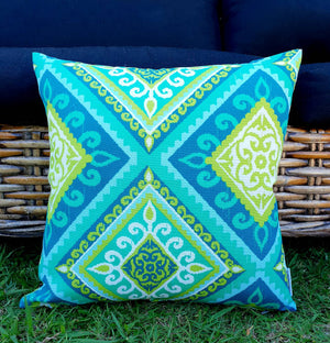 Green Diamond Outdoor Cushion Cover