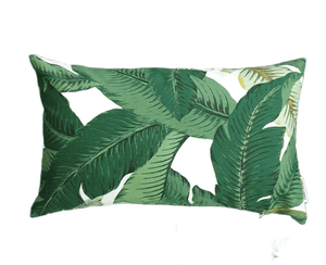 Green Tropical Palm Leaf Outdoor Cushion Collection