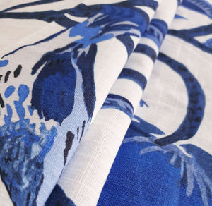 Crisp Blue and White Birds of Eden Indoor Cushion Cover 