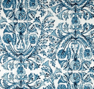 Seablue Damask Indoor Cushion Cover