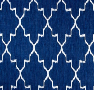 Blue Hamptons Style Monoco Geometric Indoor Cushion Cover