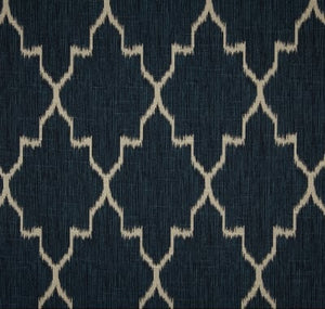 Hamptons Style Monoco Sapphire Geometric Indoor Cushion Cover