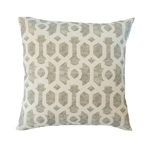 Light Grey Aztec Outdoor Cushion Cover
