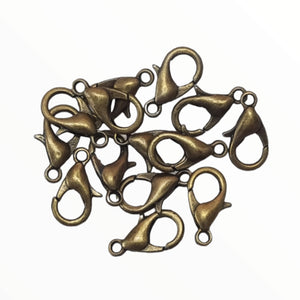 Lobster Parrot Clasp - Bronze 10 Pack