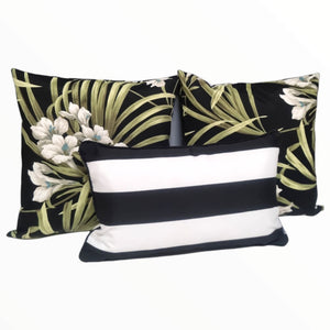 Midnight Lillies Outdoor Cushion Collection