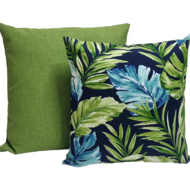 Navy Capri Palms Outdoor Cushion Cover